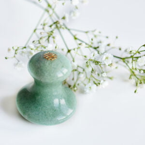 Gua sha mushroom massage green stone